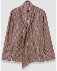 JOSEPH - Adele Printed Silk Blend Blouse - Lyst