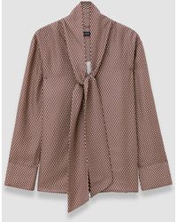 JOSEPH - Adele Printed Silk Blend Blouse - Lyst