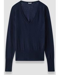 JOSEPH - Cetus Cashair V Neck Jumper - Lyst