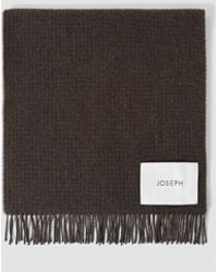 JOSEPH - Flora Waffle Wool Scarf - Lyst