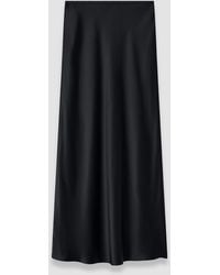 JOSEPH - Isaak Long Silk Satin Skirt - Lyst