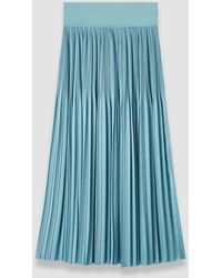 JOSEPH - Rabat Pleated Satin Skirt - Lyst