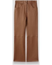JOSEPH - Duke Leather Stretch Trousers - Lyst