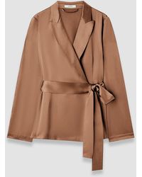 JOSEPH - Archer Silk Satin Jacket - Lyst