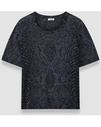 JOSEPH - Char Lurex Snake Knit Top - Lyst