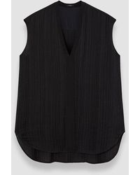 JOSEPH - Lucien Pleat Jacquard Blouse - Lyst