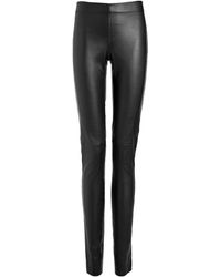 JOSEPH Legging en cuir stretch - Noir