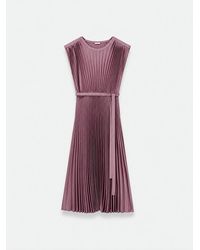 JOSEPH - Volta Knit Weave Plissé Dress - Lyst