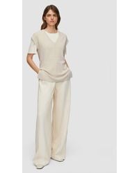 JOSEPH - Viscose Grid Knit Top - Lyst