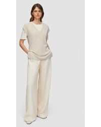 JOSEPH - Viscose Grid Knit Top - Lyst