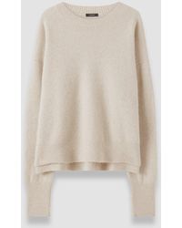 JOSEPH - Brushed Cashmere Round Neck Jumper - Lyst