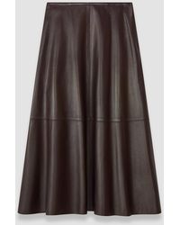 JOSEPH - Helius Soft Nappa Leather Skirt - Lyst