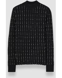 JOSEPH - Fragmented Stripes Mock Neck Top - Lyst