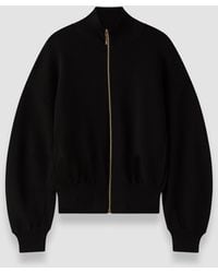JOSEPH - Sable Milano Knit Bomber Jacket - Lyst