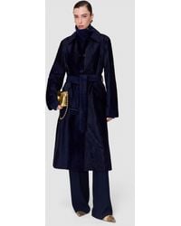 JOSEPH - Aubery Embossed Snake Leather Coat - Lyst