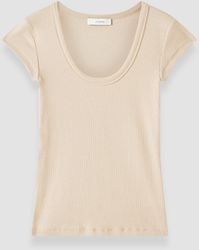 JOSEPH - Saba Cotton Rib Top - Lyst