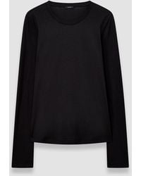 JOSEPH - Cotton Silk Jersey Long Sleeve T-Shirt - Lyst