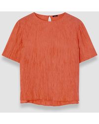 JOSEPH - Brunet Habotai Silk Top - Lyst