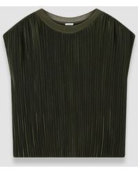 JOSEPH - Cedre Pleated Satin Top - Lyst