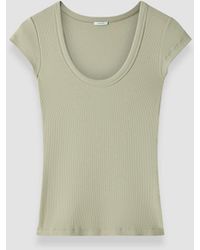 JOSEPH - Saba Cotton Rib Top - Lyst