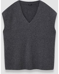 JOSEPH - Light Cardigan Stitch Vest - Lyst