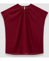 JOSEPH - Broca Sheer Fine Wool Blouse - Lyst