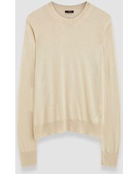 JOSEPH - Superfine Cotton Silk Round Neck Jumper - Lyst