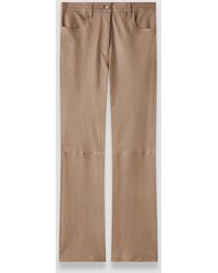 JOSEPH - Duke Leather Stretch Trousers - Lyst
