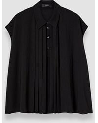 JOSEPH - Antin Airy Plissé Blouse - Lyst