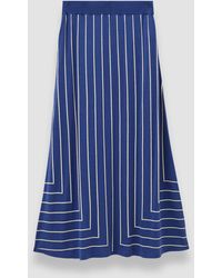 JOSEPH - Geometric Jacquard Silk Blend Skirt - Lyst