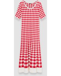 JOSEPH - Vichy Jacquard Knitted Dress - Lyst