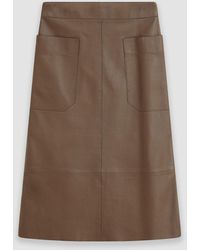 JOSEPH - Nappa Leather Blomfield Skirt - Lyst