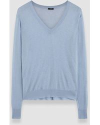 JOSEPH - Cashair V Neck Jumper - Lyst