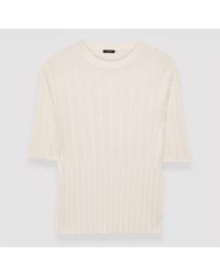 JOSEPH - Crisp Rayon Knitted T-shirt - Lyst