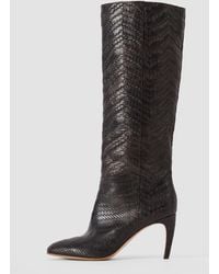 JOSEPH - Jolie Woven Leather Knee High Heeled Boots - Lyst