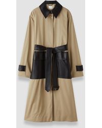 JOSEPH - Zaman Cotton Leather Trench Coat - Lyst