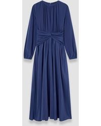 JOSEPH - Leila Crepe De Chine Knot Silk Dress - Lyst