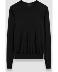 JOSEPH - Pull col rond en mélange de soie et coton ultra fin - Lyst
