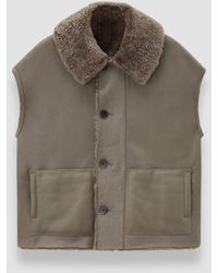 JOSEPH - Molin Reversible Shearling Gilet - Lyst