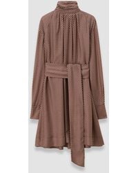 JOSEPH - Agata Printed Silk Blend Dress - Lyst