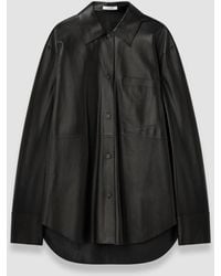 JOSEPH - Penna Soft Nappa Leather Overshirt - Lyst