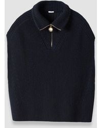 JOSEPH - Raffet Fisherman Rib Cashmere Vest - Lyst