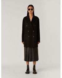 JOSEPH Clavel Cashmere Coat - Noir
