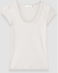 JOSEPH - Saba Cotton Rib Top - Lyst