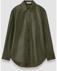 JOSEPH - Penna Soft Nappa Leather Overshirt - Lyst
