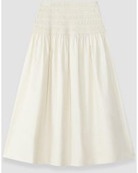 JOSEPH - Leona Cotton Sateen Skirt - Lyst