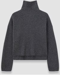 JOSEPH - Light Cardigan Stitch High Neck Jumper - Lyst