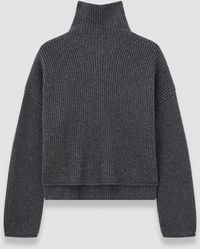JOSEPH - Light Cardigan Stitch High Neck Jumper - Lyst