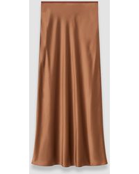 JOSEPH - Isaak Long Silk Satin Skirt - Lyst