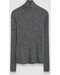 JOSEPH - Pull Col Montant En Maille Côtelée Et Torsadée - Lyst